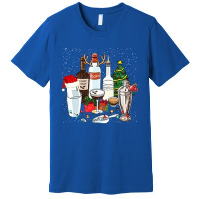 Christmas Cocktail Espresso Martini Ing Party Bartender Gift Premium T-Shirt