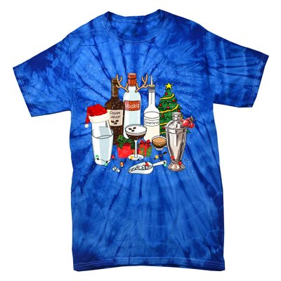 Christmas Cocktail Espresso Martini Ing Party Bartender Gift Tie-Dye T-Shirt