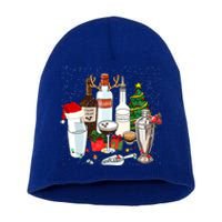 Christmas Cocktail Espresso Martini Ing Party Bartender Gift Short Acrylic Beanie