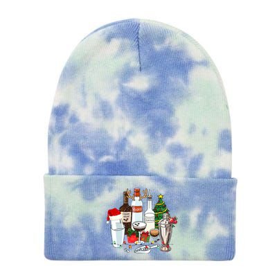 Christmas Cocktail Espresso Martini Ing Party Bartender Gift Tie Dye 12in Knit Beanie