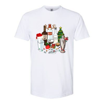 Christmas Cocktail Espresso Martini Ing Party Bartender Gift Softstyle CVC T-Shirt