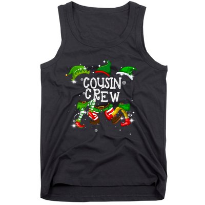 Cousin Crew Elf Matching Group Christmas Family Pajama Tank Top