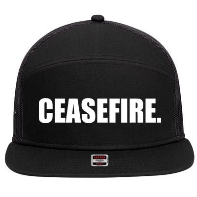 Ceasefire 7 Panel Mesh Trucker Snapback Hat