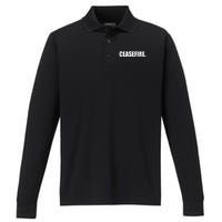 Ceasefire Performance Long Sleeve Polo