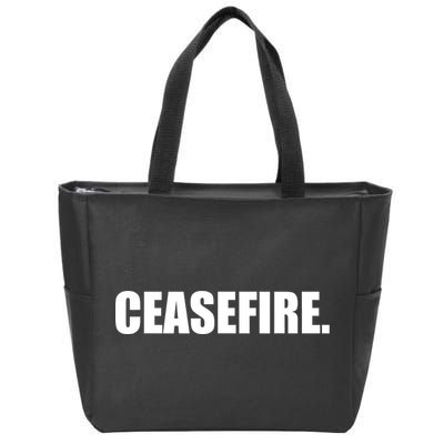 Ceasefire Zip Tote Bag