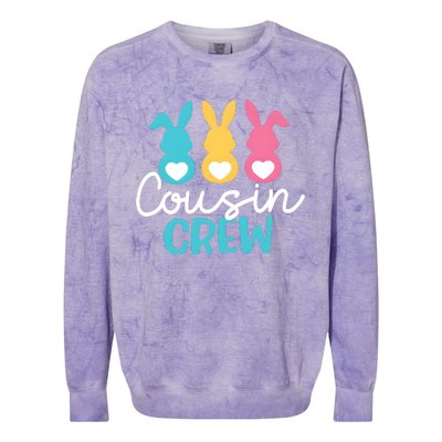 Cousin Crew Easter Day Easter Family Colorblast Crewneck Sweatshirt