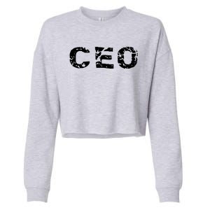 CEO Cropped Pullover Crew