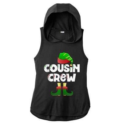 Cousin Crew Elf Cousin Best Cousin Christmas Elf Crew Tank Top Ladies PosiCharge Tri-Blend Wicking Draft Hoodie Tank