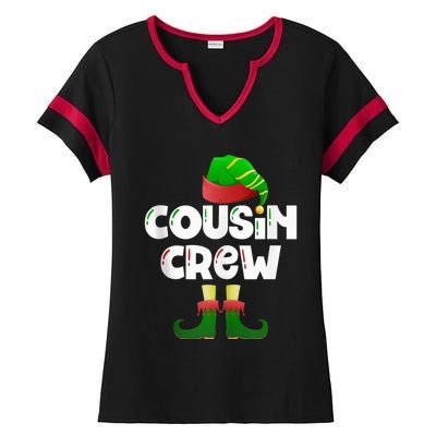 Cousin Crew Elf Cousin Best Cousin Christmas Elf Crew Tank Top Ladies Halftime Notch Neck Tee