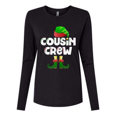 Cousin Crew Elf Cousin Best Cousin Christmas Elf Crew Tank Top Womens Cotton Relaxed Long Sleeve T-Shirt