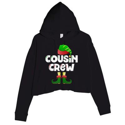 Cousin Crew Elf Cousin Best Cousin Christmas Elf Crew Tank Top Crop Fleece Hoodie