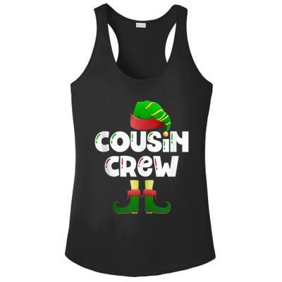 Cousin Crew Elf Cousin Best Cousin Christmas Elf Crew Tank Top Ladies PosiCharge Competitor Racerback Tank