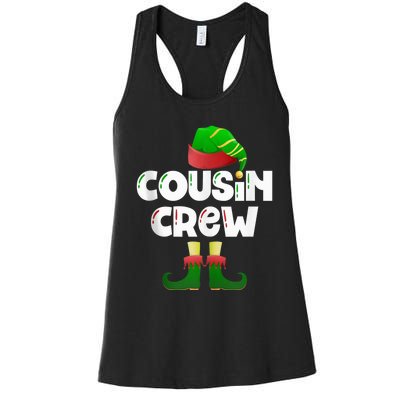 Cousin Crew Elf Cousin Best Cousin Christmas Elf Crew Tank Top Women's Racerback Tank