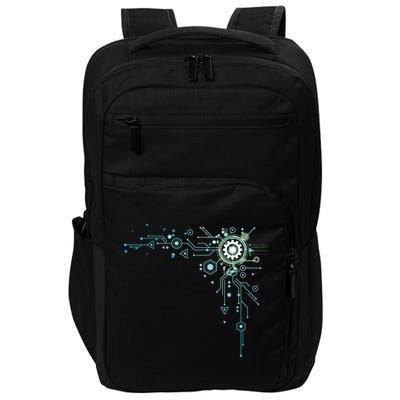 Computer Circuit Engineer Gifts Computer Nerd Impact Tech Backpack