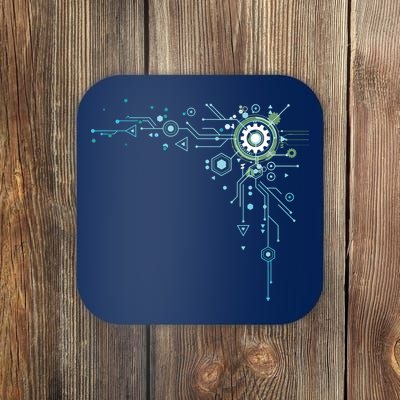 Computer Circuit Engineer Gifts Computer Nerd Coaster
