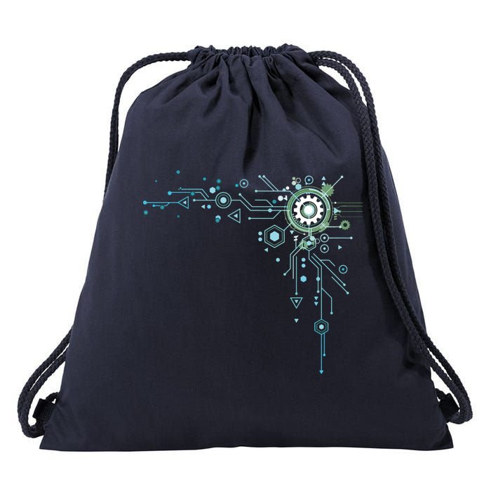 Computer Circuit Engineer Gifts Computer Nerd Drawstring Bag