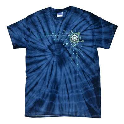 Computer Circuit Engineer Gifts Computer Nerd Tie-Dye T-Shirt