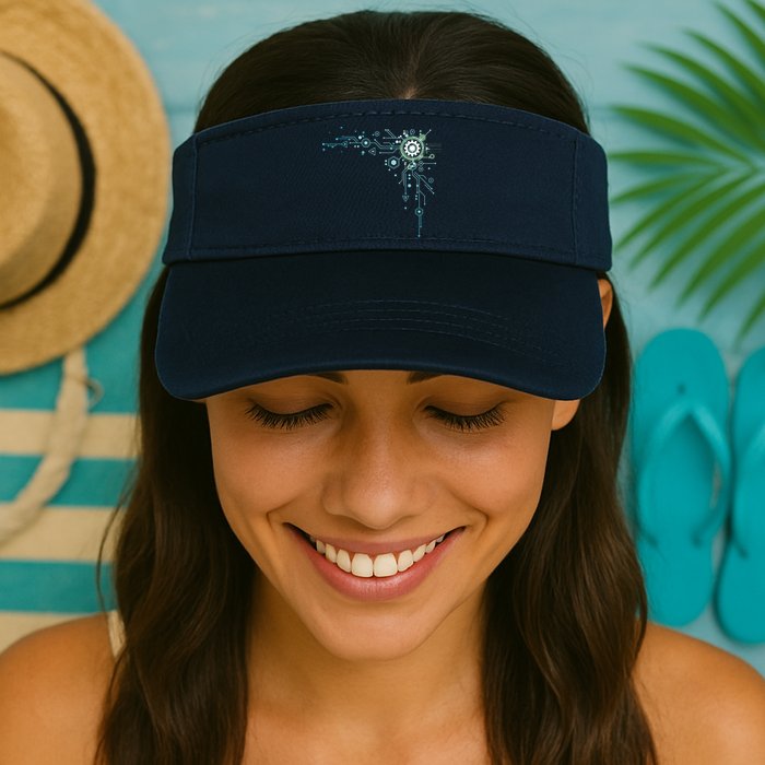 Computer Circuit Engineer Gifts Computer Nerd Valucap Bio-Washed Visor