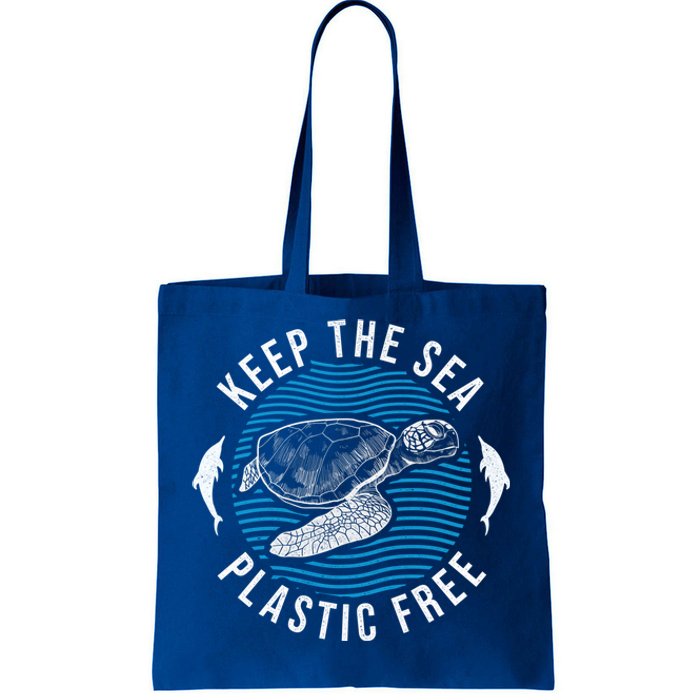 Climate Change Environt Keep Sea Plastic Free Cute Gift Tote Bag