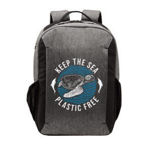 Climate Change Environt Keep Sea Plastic Free Cute Gift Vector Backpack