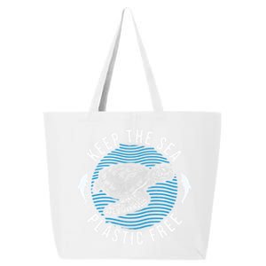 Climate Change Environt Keep Sea Plastic Free Cute Gift 25L Jumbo Tote