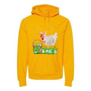 Cute Chicken Easter Day Bunny Eggs Easter Costume Premium Hoodie