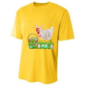 Cute Chicken Easter Day Bunny Eggs Easter Costume Performance Sprint T-Shirt