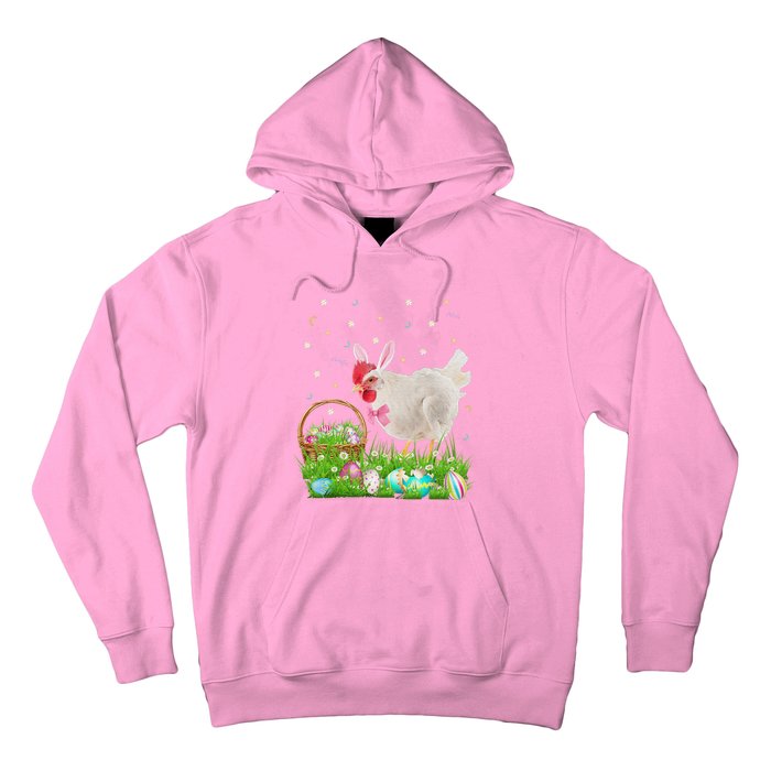 Cute Chicken Easter Day Bunny Eggs Easter Costume Hoodie