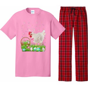 Cute Chicken Easter Day Bunny Eggs Easter Costume Pajama Set