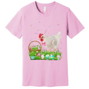 Cute Chicken Easter Day Bunny Eggs Easter Costume Premium T-Shirt