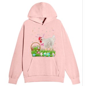 Cute Chicken Easter Day Bunny Eggs Easter Costume Urban Pullover Hoodie