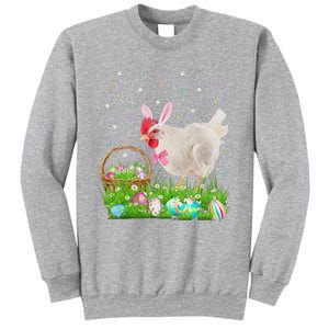 Cute Chicken Easter Day Bunny Eggs Easter Costume Sweatshirt