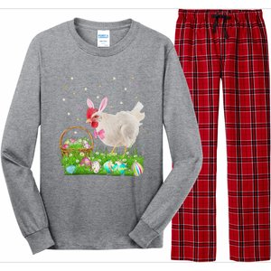 Cute Chicken Easter Day Bunny Eggs Easter Costume Long Sleeve Pajama Set