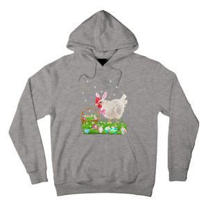 Cute Chicken Easter Day Bunny Eggs Easter Costume Tall Hoodie