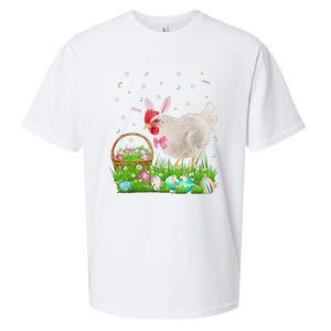 Cute Chicken Easter Day Bunny Eggs Easter Costume Sueded Cloud Jersey T-Shirt