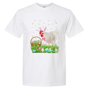 Cute Chicken Easter Day Bunny Eggs Easter Costume Garment-Dyed Heavyweight T-Shirt