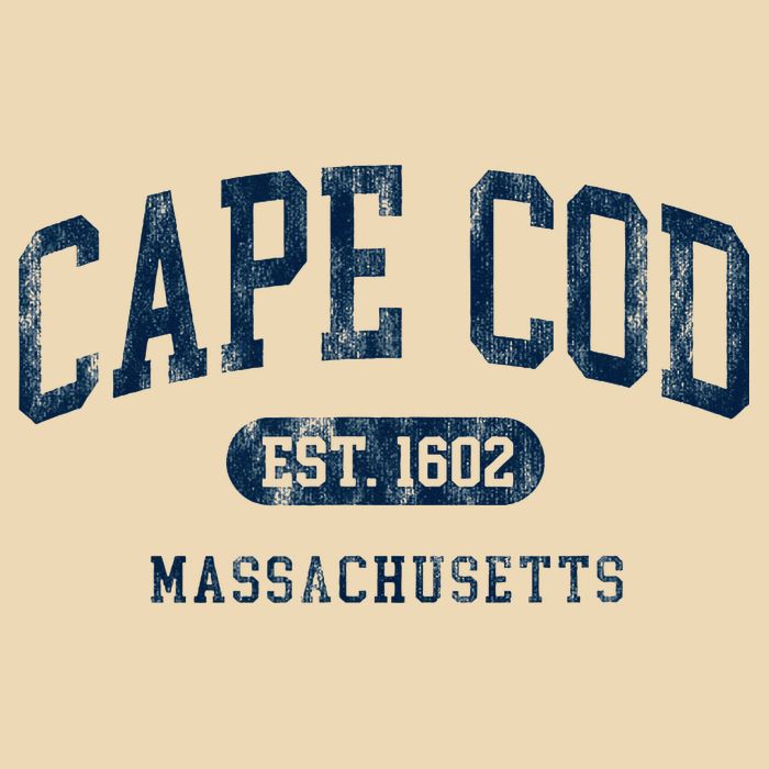 Cape Cod Est 1602 Massachusetts Retro Preppy Throwback Drawstring Bag