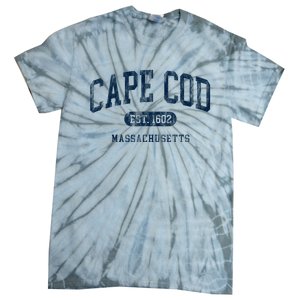 Cape Cod Est 1602 Massachusetts Retro Preppy Throwback Tie-Dye T-Shirt