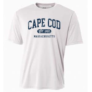 Cape Cod Est 1602 Massachusetts Retro Preppy Throwback Cooling Performance Crew T-Shirt