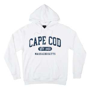 Cape Cod Est 1602 Massachusetts Retro Preppy Throwback Hoodie