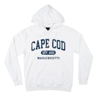 Cape Cod Est 1602 Massachusetts Retro Preppy Throwback Hoodie