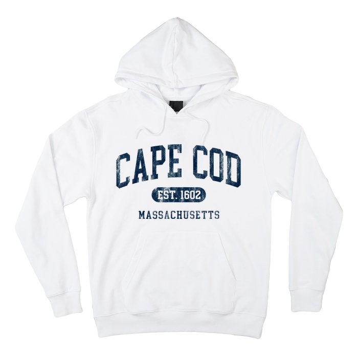 Cape Cod Est 1602 Massachusetts Retro Preppy Throwback Hoodie