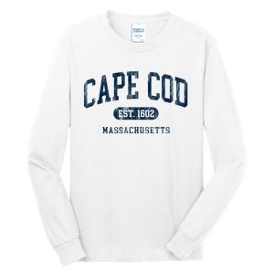 Cape Cod Est 1602 Massachusetts Retro Preppy Throwback Tall Long Sleeve T-Shirt