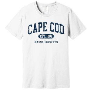 Cape Cod Est 1602 Massachusetts Retro Preppy Throwback Premium T-Shirt