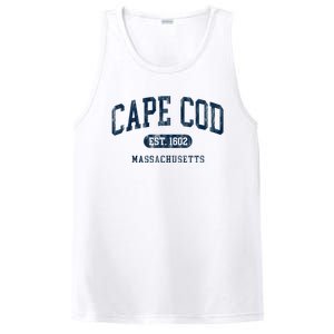 Cape Cod Est 1602 Massachusetts Retro Preppy Throwback PosiCharge Competitor Tank