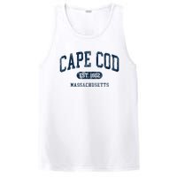 Cape Cod Est 1602 Massachusetts Retro Preppy Throwback PosiCharge Competitor Tank