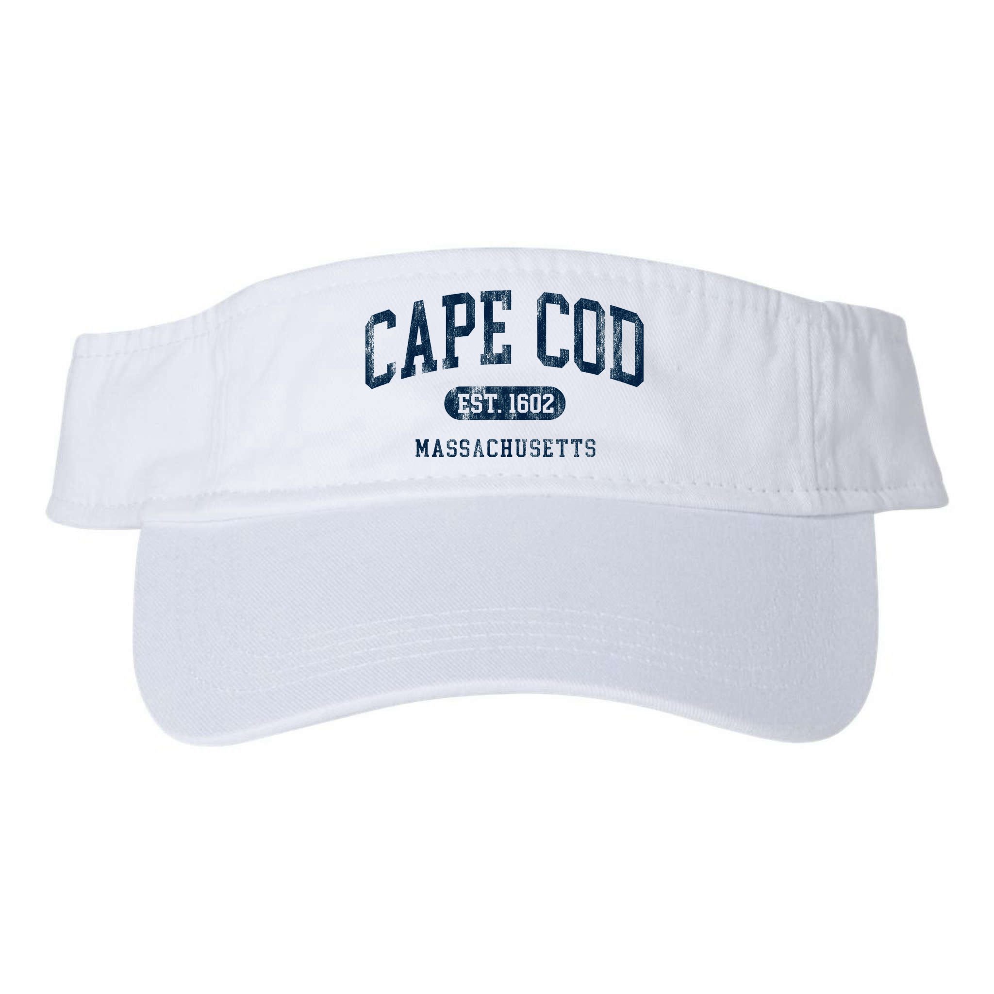 Cape Cod Est 1602 Massachusetts Retro Preppy Throwback Visor
