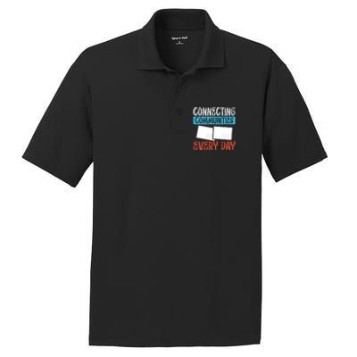 Connecting Communities Every Day Postal Worker Gift PosiCharge RacerMesh Polo