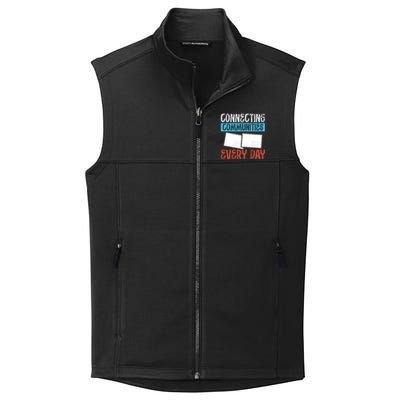 Connecting Communities Every Day Postal Worker Gift Collective Smooth Fleece Vest