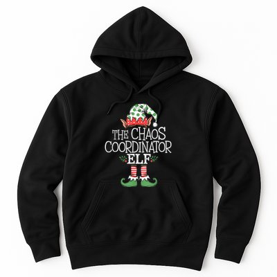 Chaos Coordinator Elf Elves Christmas Party Tree Present Hoodie